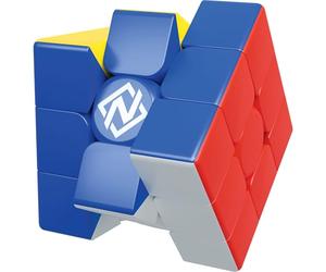 Nexcube 3x3 Classic, Cubo per Speedcuber, Massima Velocità, Senza adesivi con Riposizionamento Preciso e doppio sistema di regolazione - Multicolore