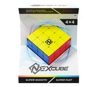 Nexcube 4x4, Cubo per Speedcuber, Massima Velocità, Senza adesivi con Riposizionamento Preciso e doppio sistema di regolazione - Multicolore