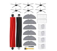 NexHarb 21 pezzi di ricambio accessori per Roborock S8 Pro Ultra con 6 panni per la pulizia, 6 spazzole laterali, 4 sacchetti per la polvere, 2 filtri, spazzola principale Duoroller