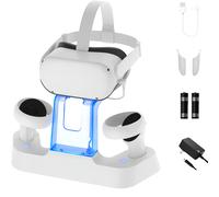 NexiGo Dock Ricarica Meta Quest 2 Supporto Display Controller Elite Strap LED