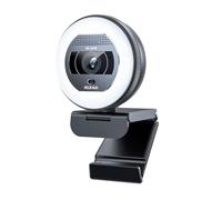 NexiGo N930E Pro, Webcam 4K con luce ad anello, autofocus PDAF, 1080P@60FPS, microfoni duali con cancellazione del rumore, otturatore per la privacy integrato