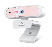 NexiGo Webcam 60FPS AutoFocus 1080P con doppio microfono e copertura per la privacy, 2021 N660P Pro HD USB per computer, per OBS Gaming Zoom Meeting Skype FaceTime Team, rosa