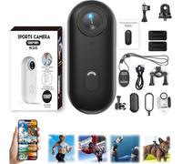 Nexo25 Camera, Upgraded Nexo25 Black Camera, Thumb Sized, Magnetic Mounting and 360°, 1080P/4K Waterproof Wearable Action Cam with Magnetic Clip, Not Card (Black-1080 Full level configuration)