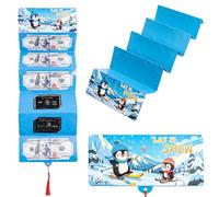 Nexoria Porta carte regalo di Natale con 10 scomparti, regalo di denaro, Natale, regali di denaro, confezione Natale, divertenti buste per contanti e carte (B)