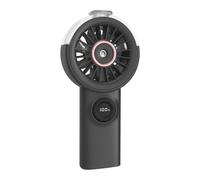 Nexoria Ventilatore a mano con raffreddamento ad acqua, portatile, ricaricabile, con raffreddamento ad acqua, batteria da 3600 mAh, piccolo ventilatore a mano con 100 livelli per l'estate (nero)