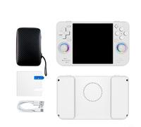 NexRen Console di gioco portatile con messa a fuoco retrò con oltre 20000 giochi preinstallati e integrazione WiFi completa per il gioco (128 G bianco)