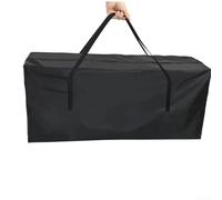 Nexren Grande borsa impermeabile per cuscini da esterno, decorazioni per le vacanze, trapunte e abbigliamento con tessuto Oxford rivestito in argento 210D e cerniera resistente (122 x 39 x 55 cm)