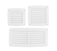 NexRen Griglia di ventilazione in plastica ABS progettata per condizioni marine con resistenza alla pioggia e ottimizzazione del flusso d'aria per yacht camper barca (grande bianco)