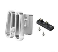 NexRen Morsetto adattatore per cestello anteriore per Brompton e per biciclette pieghevoli Dahon costruite in lega di alluminio 6061 con design compatto integrato (argento)