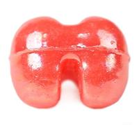 NexRen Occhi in plastica 3D per pesca a mosca con design realistico, accessori per la costruzione di esche realistiche, materiali con un facile attacco con gancio, 30 pezzi (semicerchio, S-rosso)