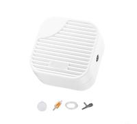 NexRen Pompa per ossigeno silenziosa per acquario, regolabile da 3 W/4 W/5 W, compressore a basso rumore, include disco d'aria, tubo, valvola di ritegno, valvola di regolazione, bianco (3 W)