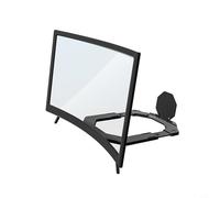 NexRen Schermo curvo per telefono, lente d'ingrandimento curva, lente d'ingrandimento per smartphone con riduzione della luce blu e supporto base stabile (misura 1)