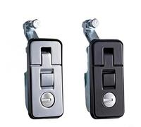 NexRen Serrature a leva con pulsante di rimbalzo e funzione di blocco da infilare per accessori per armadi, mobili, yacht, cassetti camper e portaoggetti da parete (argento)