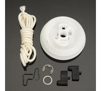 NexRen Set di pulegge e pedane per motosega 021, 023, 025, MS210, MS230, MS250 con puleggia da 65 mm e corda di ricambio da 1 m, adatto per serie multiple