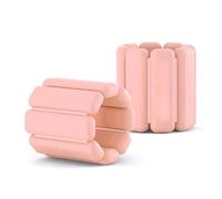 NEXROLA 2 Pezzi Pesi Regolabili per Polso e Caviglia, Set per Esercizi Fitness per Donne e Uomini, 0,45 Kg / 0.9 Kg, per Yoga, Pilates, Corsa, Nuoto e Allenamento della Forza (Rosa)