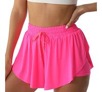 NEXSONIC Flowy Shorts da Donna a Farfalla per Ragazze, Vestiti Estivi Carini Preppy per Ragazze Adolescenti, Pantaloncini Preppy per Bambini, Rosa Acceso., M