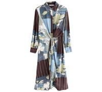 Next Abito camicia zappiro / cioccolato / verde pastello / offwhite Donna Next 42 zappiro / cioccolato / verde pastello / offwhite