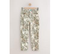Next Authentic High Rise Straight Leg Jeans 45 crema