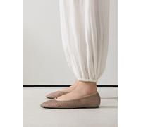 Next Ballerine scarpe basse Forever Comfort con punta arrotondata e inserti in rete eu43 carne