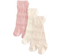 NEXT Bambina Confezione da 3 paia di collant per neonati Pink Neutral Textured 6 Mesi