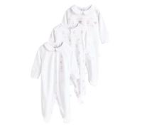 NEXT Bambina Confezione da 3 Tutine per Bebè con Colletto Bianco 3 Mesi