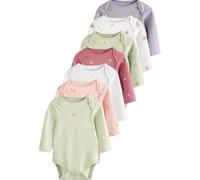 NEXT Bambina Confezione da 7 body per neonati a maniche lunghe color pastello in 100% cotone Multi 3 Mesi