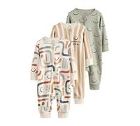 NEXT Bambini Confezione da 3 Tutine per Bebè Verde Oliva 3 Mesi-6 Mesi