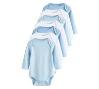 NEXT Bambini Confezione da 7 body a maniche lunghe per neonati Blu 18 Mesi-24 Mesi