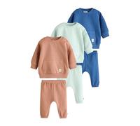 NEXT Bambini Confezione di completi per neonati da 6 pezzi con felpa e pantaloni da jogging Minerals