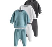 NEXT Bambini Confezione di completi per neonati da 6 pezzi con felpa e pantaloni da jogging Monocromatico Newborn-3 Mesi