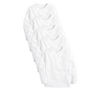 next Bambini E Ragazzi Confezione da 5 T-Shirt A Maniche Lunghe Bianco 5 Anni
