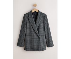 Next Blazer asimmetrico con motivo a scacchi 46 blu