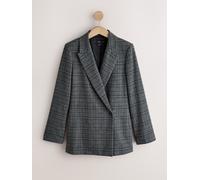 Next Blazer asimmetrico con motivo a scacchi 46tall blu