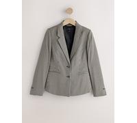 Next Blazer monopetto con coulisse a pied de poule 40 Grigio