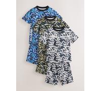 next Blue/Grey/Black Camo Offline Short Pyjamas 3 Pack (3-16yrs) 110116cm blu