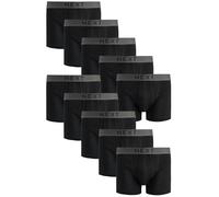 NEXT Boxer da Uomo in 100% Cotone, Frontale ad A - Intimo con vestibilità Comoda e Fascia Elastica in Vita Nero L