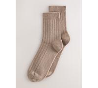Next Calzini alla caviglia in misto cashmere termico N. Premium 1 confezione one Marrone