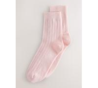 Next Calzini alla caviglia in misto cashmere termico N. Premium 1 confezione one rosa