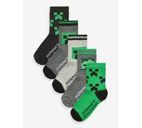 Next Calzini in cotone con personaggi 5 confezione verde
