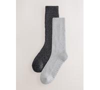 Next Calzini pantofola super morbidi con antiscivolo 2 confezione 611 Grigio