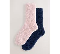 Next Calzini super morbidi e comodi in pile Teddy 2 confezione one rosa