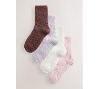 Next Calzini super morbidi e comodi in pile Teddy 4 confezione one crema