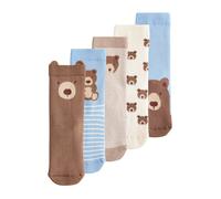 Next Calzino beige chiaro / beige scuro / blu chiaro / marrone Bambini Next 31-36