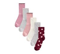 Next Calzino grigio chiaro / rosa / borgogna / bianco lana Donna Next 36-41