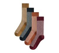 Next Calzino marino / cognac / oliva / rosso vino Uomo Next 43-45