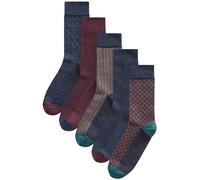 Next Calzino navy / marrone scuro / melanzana Uomo Next 43-45