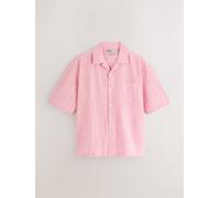 Next Camicia a maniche corte a Motivo a scacchi EDIT, vestibilità ampia rosa
