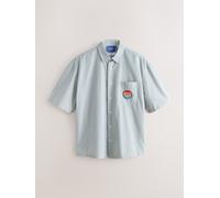 Next Camicia a maniche corte a righe Pepsi Cola, vestibilità ampia xlarge blu