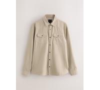 Next Camicia a maniche lunghe in stile western con cordoncino large crema