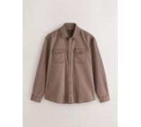 Next Camicia a maniche lunghe tinta in capo xxxlarge Marrone